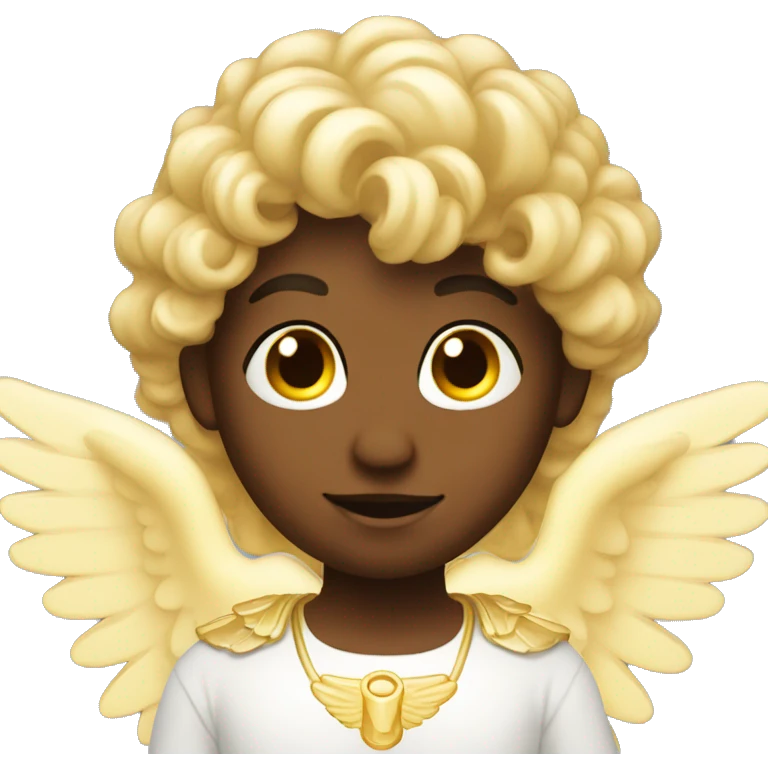 Angel with a very bright halo emoji