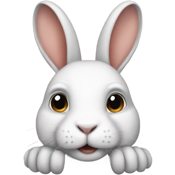 rabbit with human feet emoji