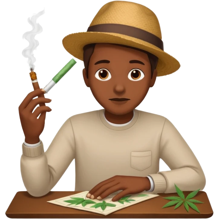 rolling a joint emoji