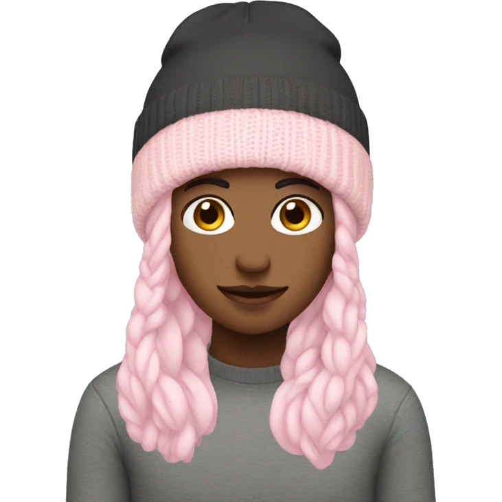 Pale pink beanie emoji