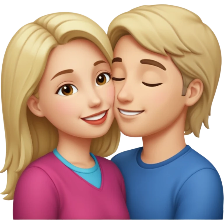 Someone kissing a girl  emoji