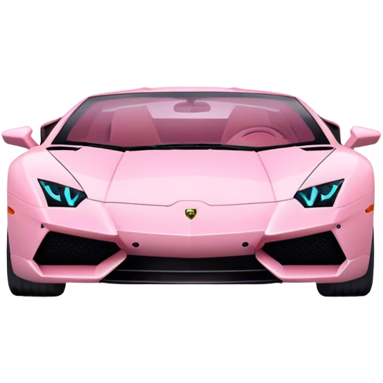 Light pink Lamborghini ￼ emoji