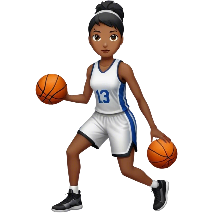Female black basketball player  emoji