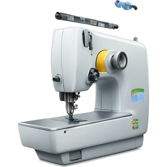 máquina de coser emoji