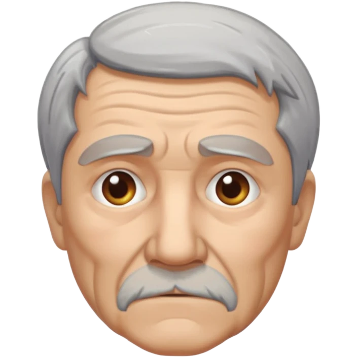 Sad old man emoji
