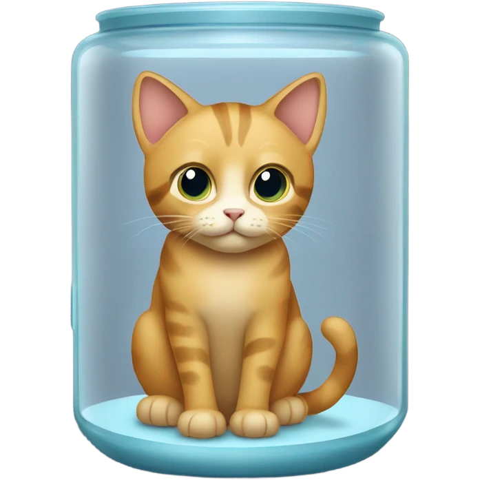 cat in glass emoji