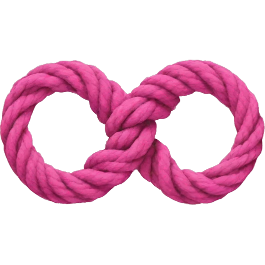 pink figure 8 knot emoji