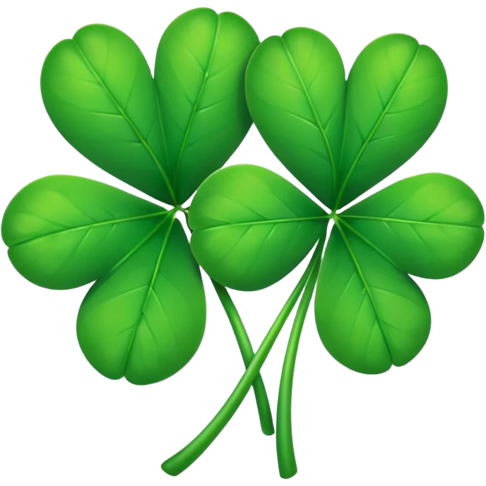 clover couple with hearts between them emoji