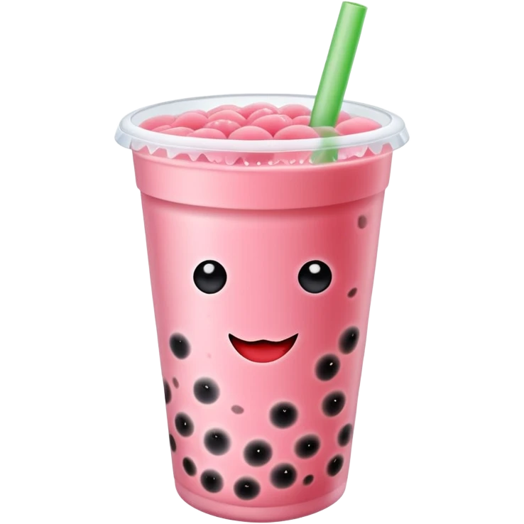 Bubble tea watermelon  emoji