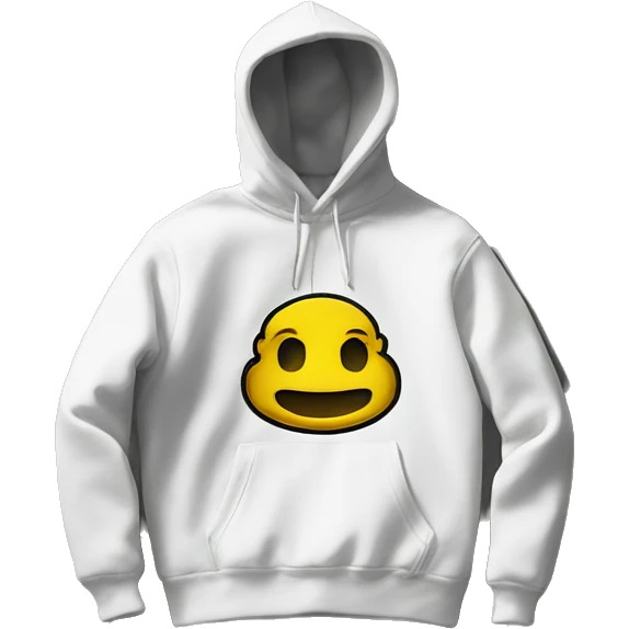 White Stussy graphic hoodie  emoji