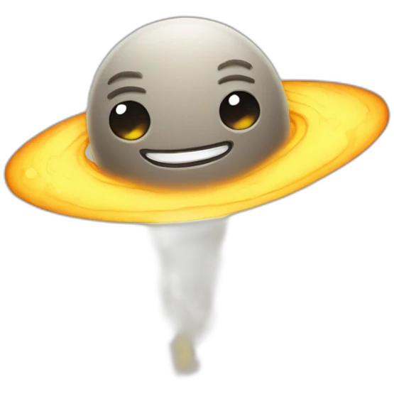 a smiling meteor emoji