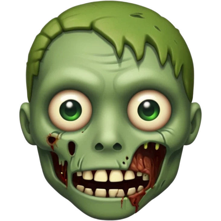 Faça um emoji de zumbi que se pareça comigo. emoji