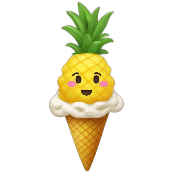 pineapple soft serve emoji