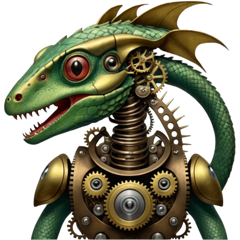 cinematic steam-punk -  hieronymus bosch phantasmagoric mutated creatures - hybrids of human and reptiles emoji