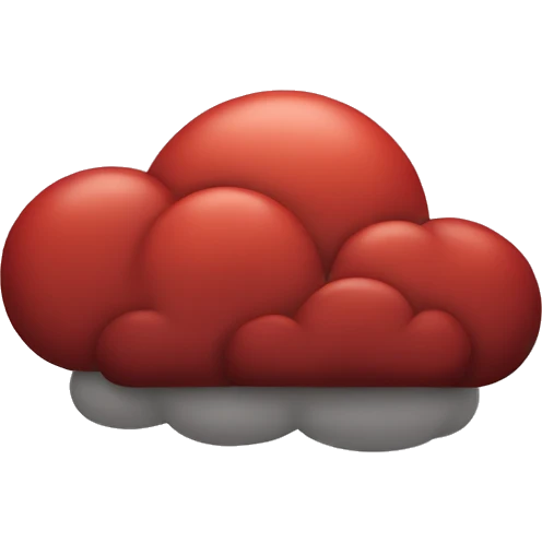 red cloud  emoji