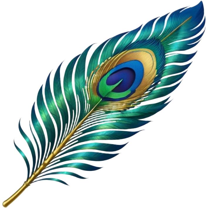 Peacock feather emoji
