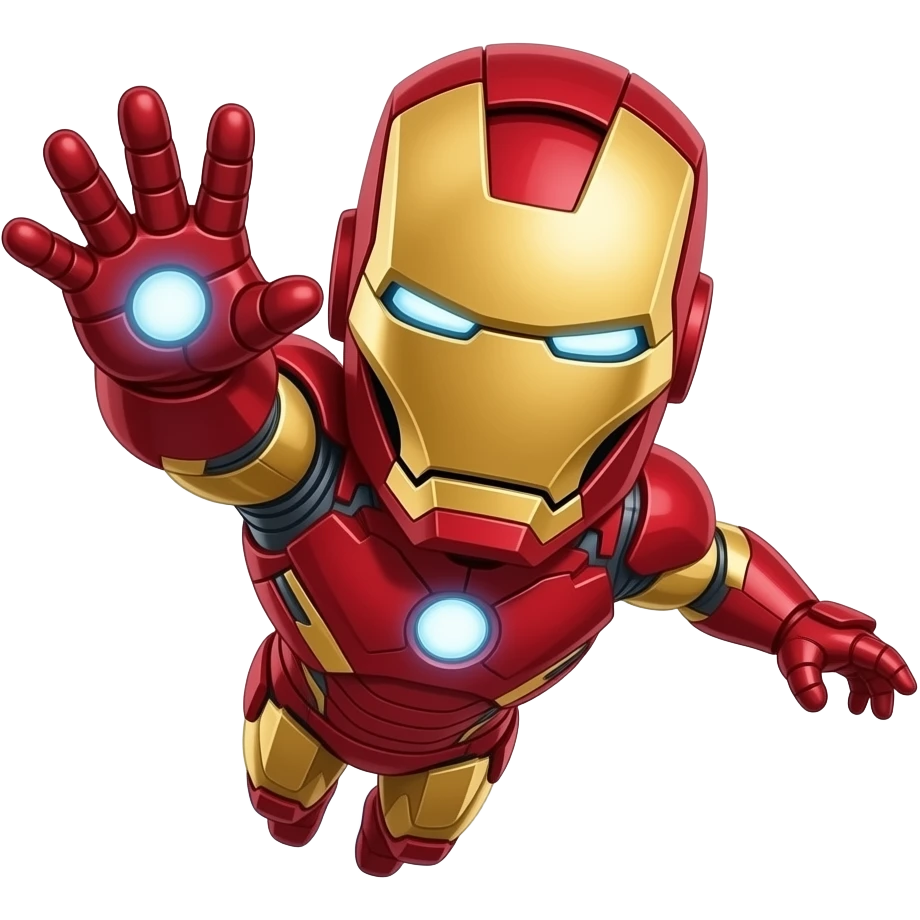 Iron man flying emoji