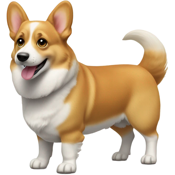 one corgi dog walking emoji