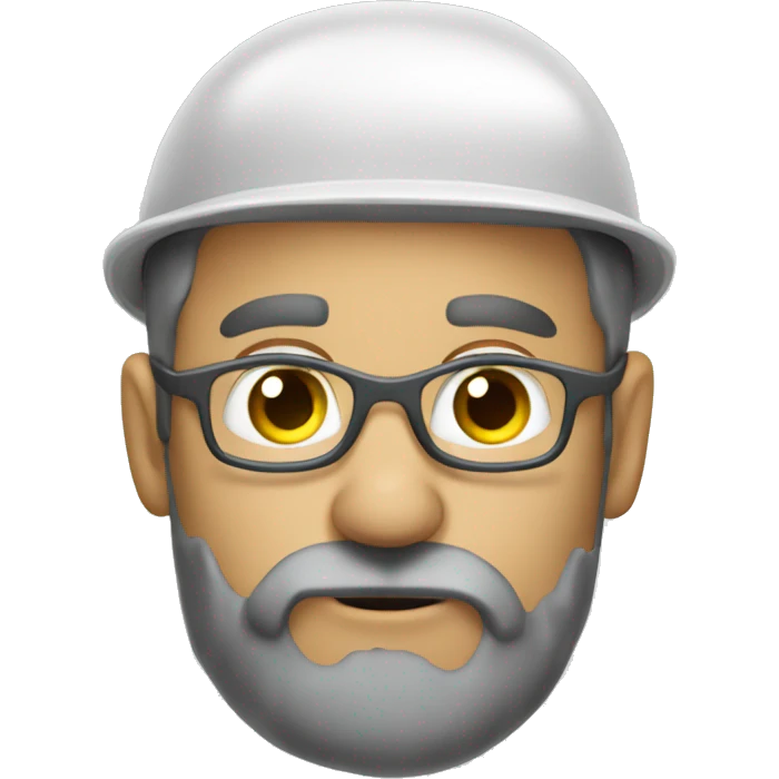 Tree surgeon  with scraggly beard  emoji