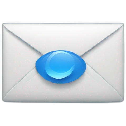 blue email emoji