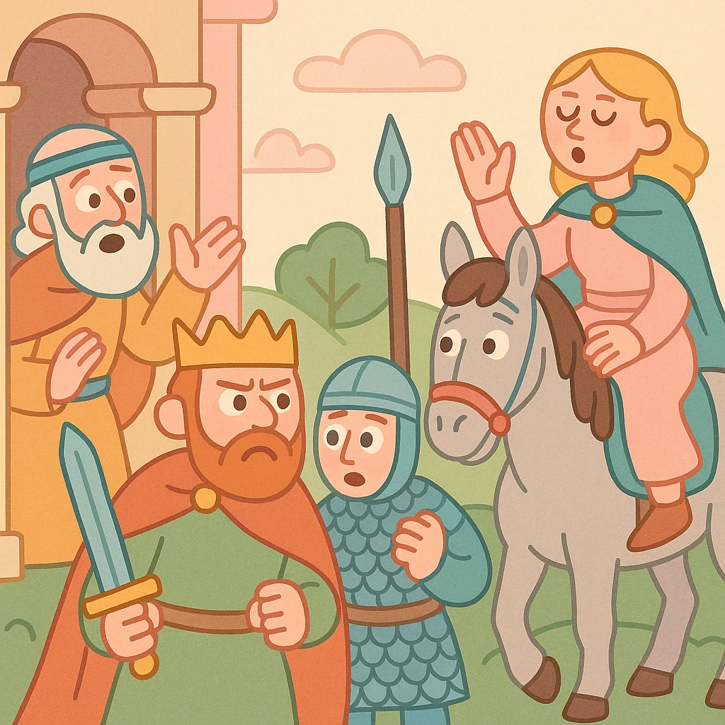 pastel toon style Anglo-Saxon manuscript illustration, no text emoji