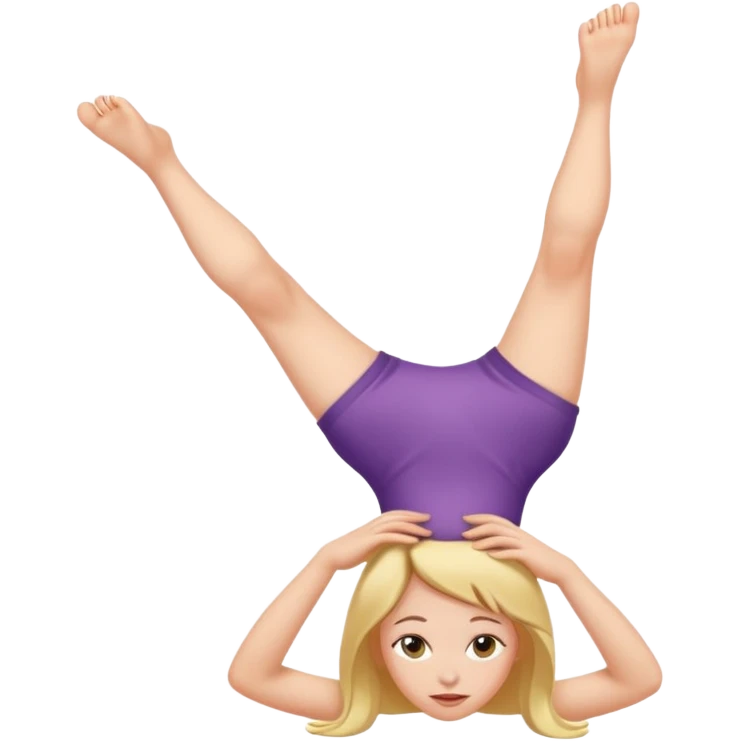 a foot placed on top on a girl's head emoji