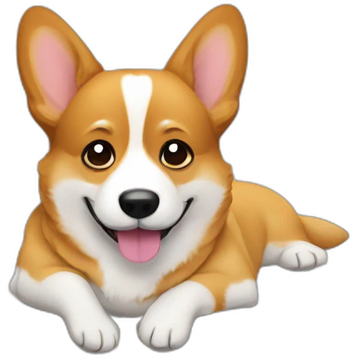 Corgi on the couch emoji