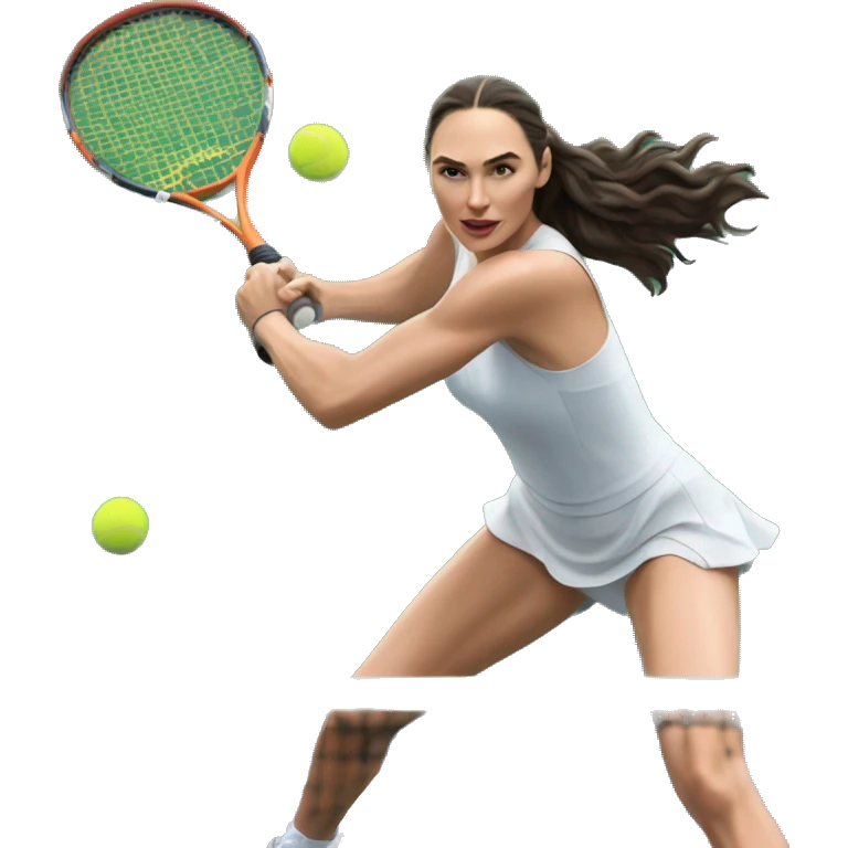 Gal gadot playing tennis emoji