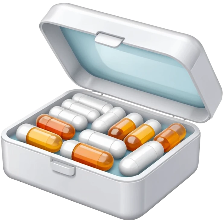 medicine pills in a box emoji