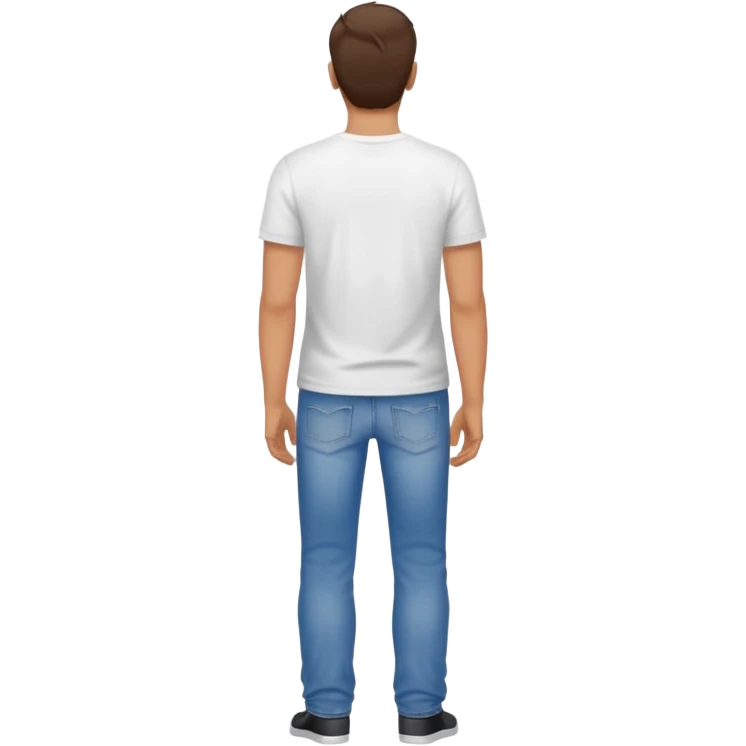 Homem de costas com pernas emoji