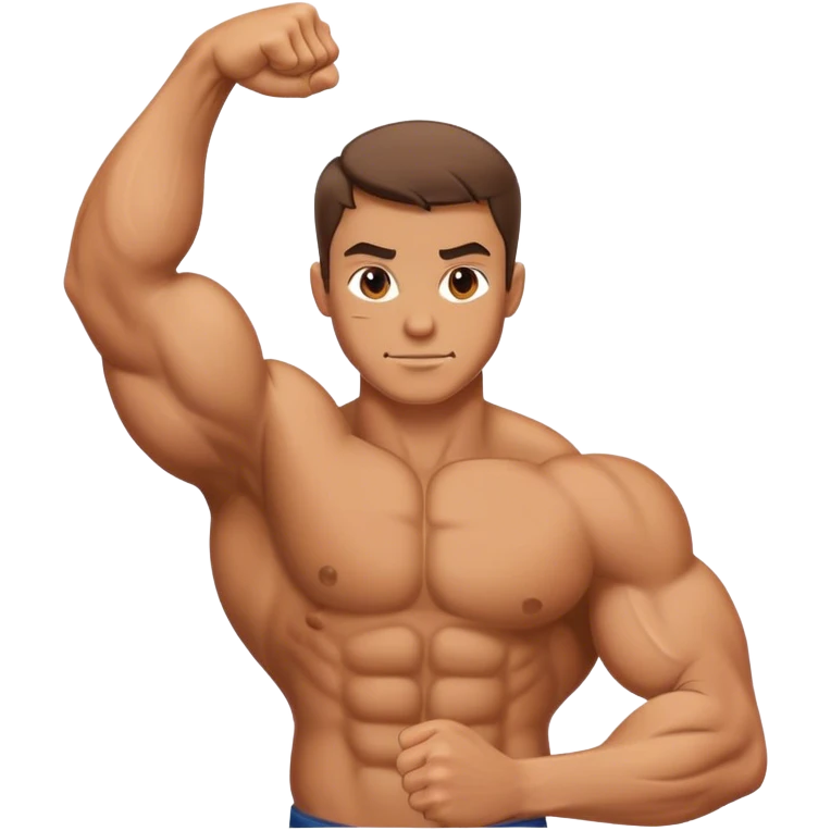 Flexed biceps right hand emoji