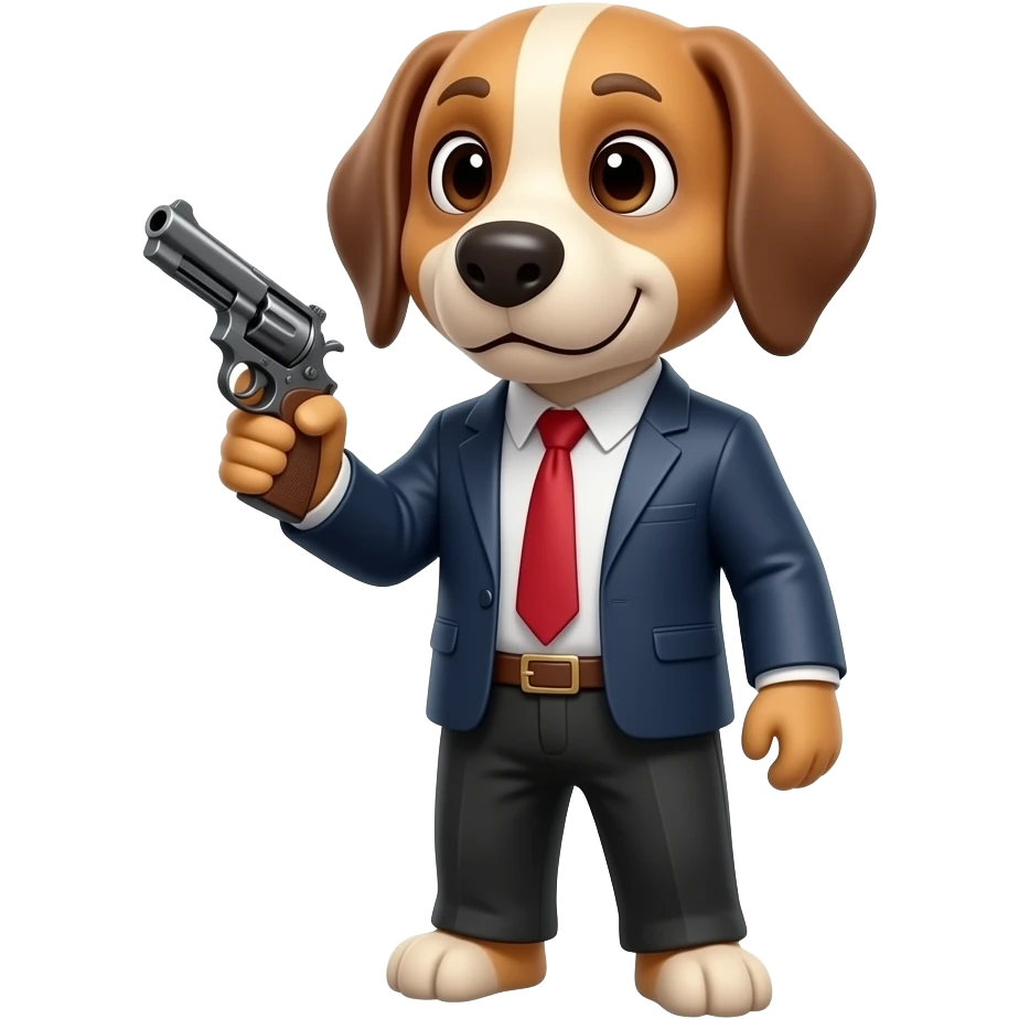 pistol dog emoji