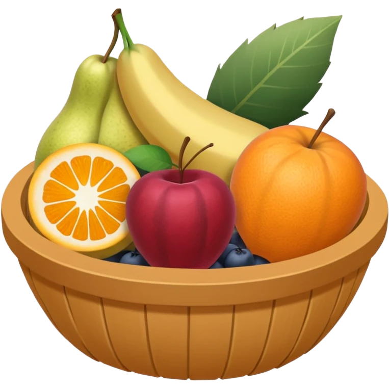 generate an image for fruits basket without handel emoji