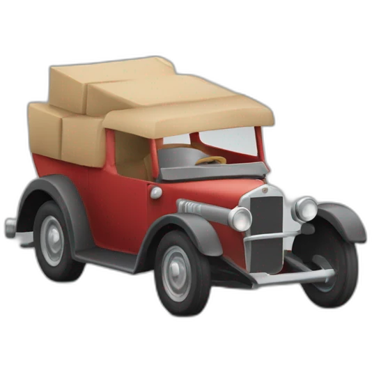 BLasky en course de voiture emoji