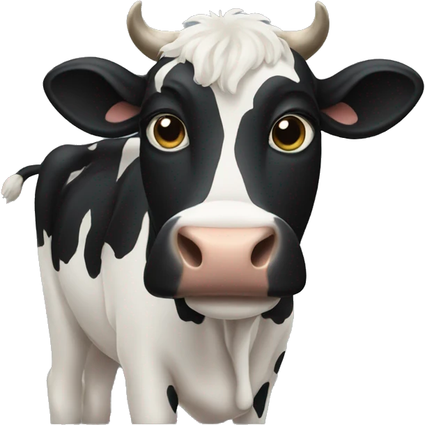 Black cow emoji