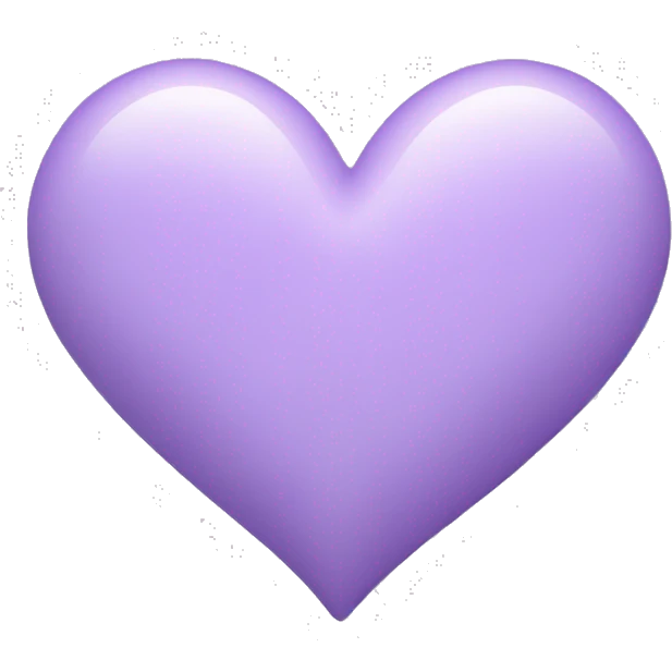 Pastel Purple Heart emoji