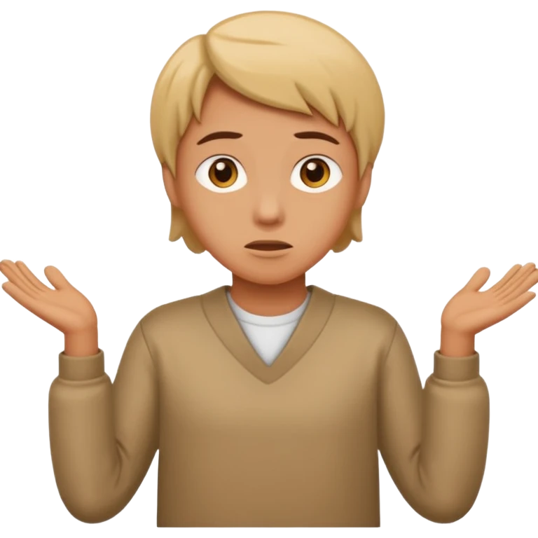 shrugging person emoji