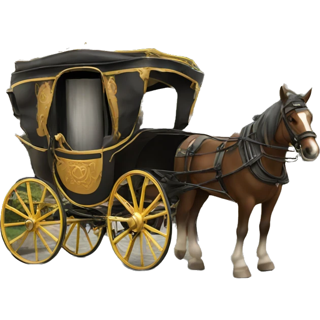 Horse carriage  emoji