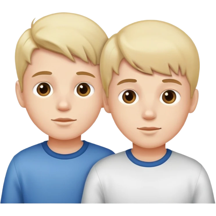 Two boys are twins emoji