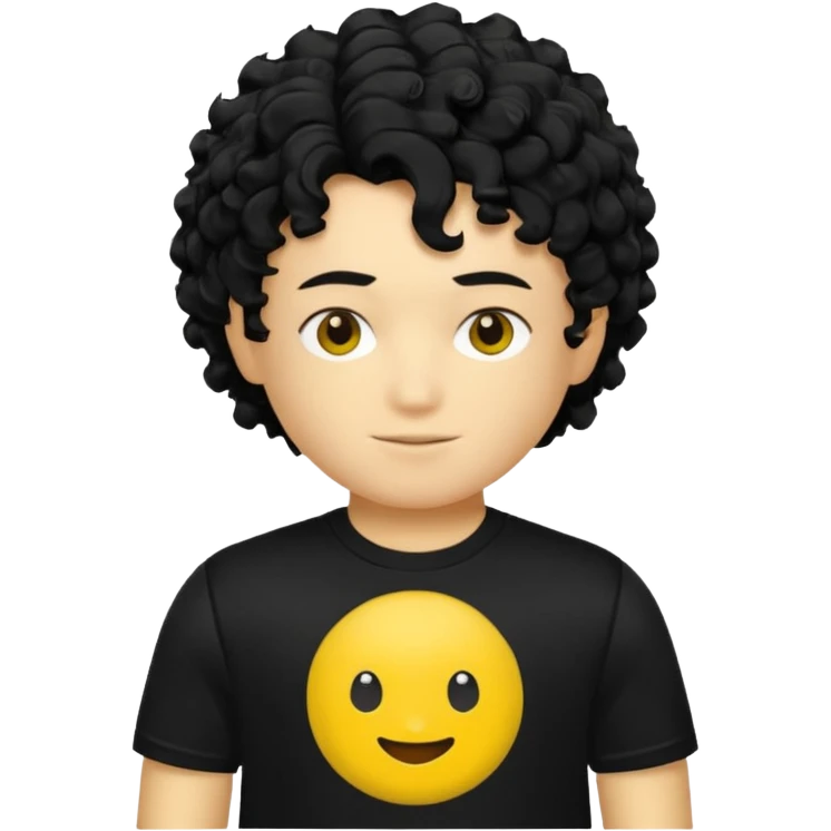 his skin is yellow he has curly hair he is from roblox his name is Shedletsky emoji