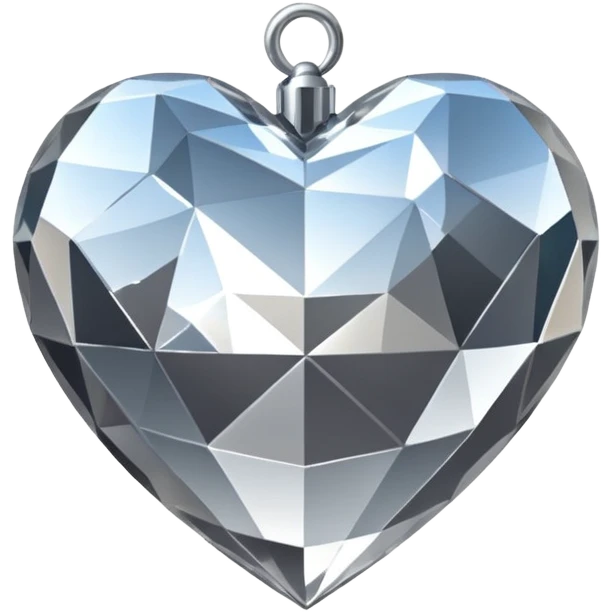 disco ball in shape of a heart emoji