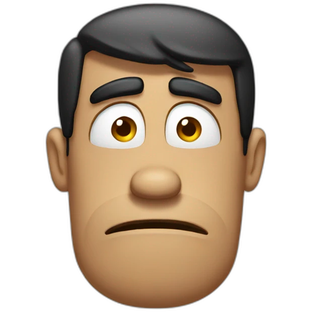 sad goofy emoji