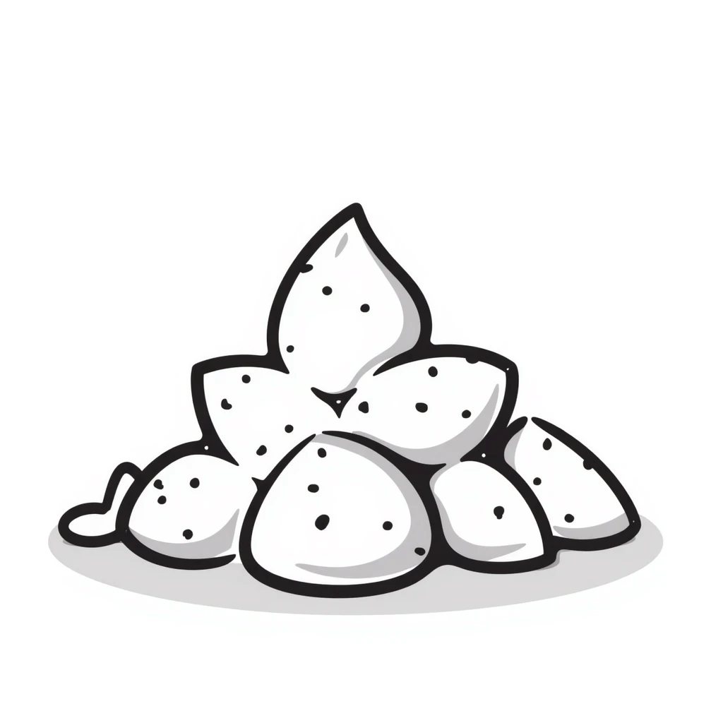 hand-drawn pile of sugar crystals emoji