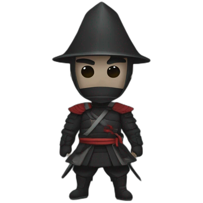 Samouraï NOIR emoji