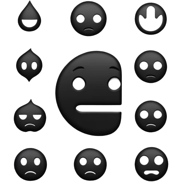 Black aesthetic  emoji