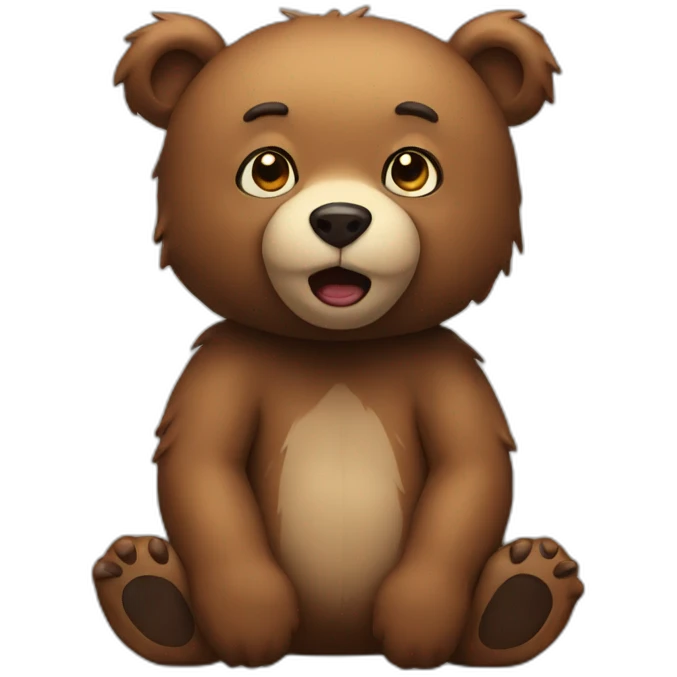 Bear-ill emoji