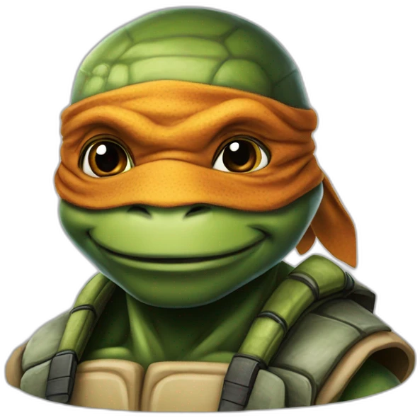 ninja turtle hyper realistic emoji