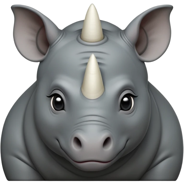 cinematic-noble-baby-rhinoceros-portrait-emoji,slate-grey-hide--poised-and-regal,-with-a-massive,-powerful-build-and-a-thick, white horn -deep-set-soulful-piercing-eyes,-simplified-yet-sharp-and-sophisticated-features,-highly-detailed,-large-black-eyes emoji