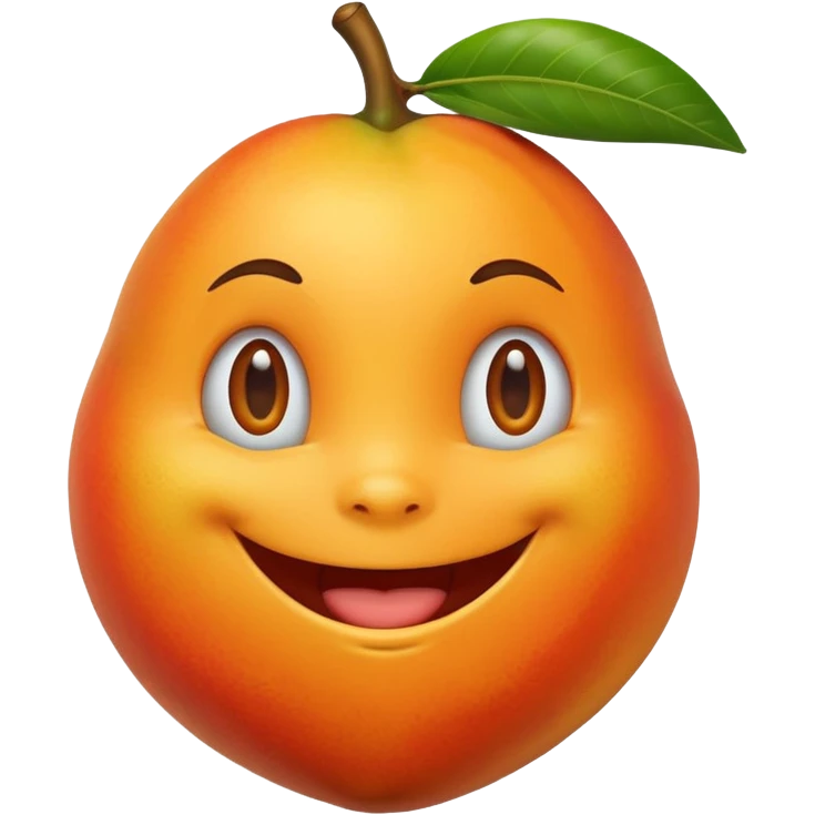Mango smiling and laughing  emoji