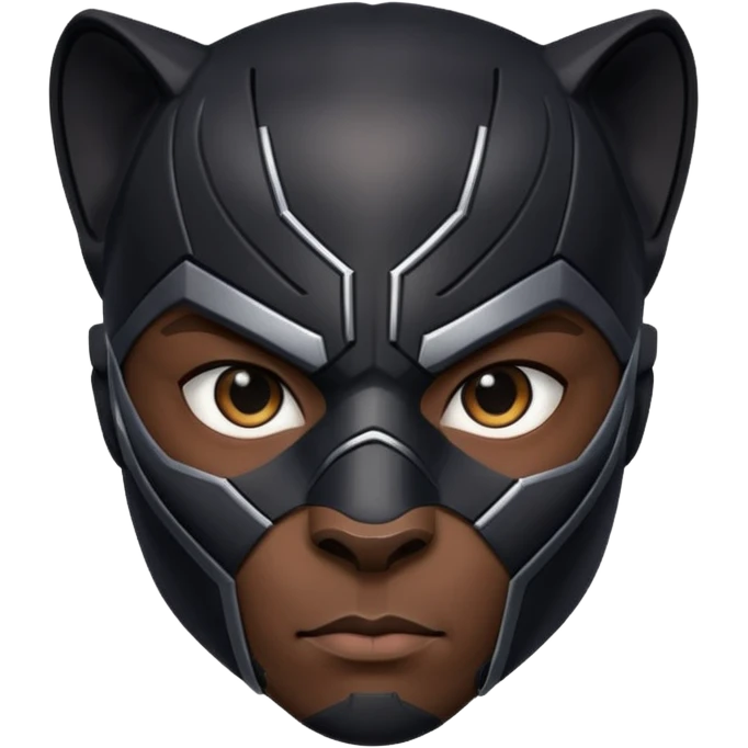 black panther marvel superhero headshot emoji